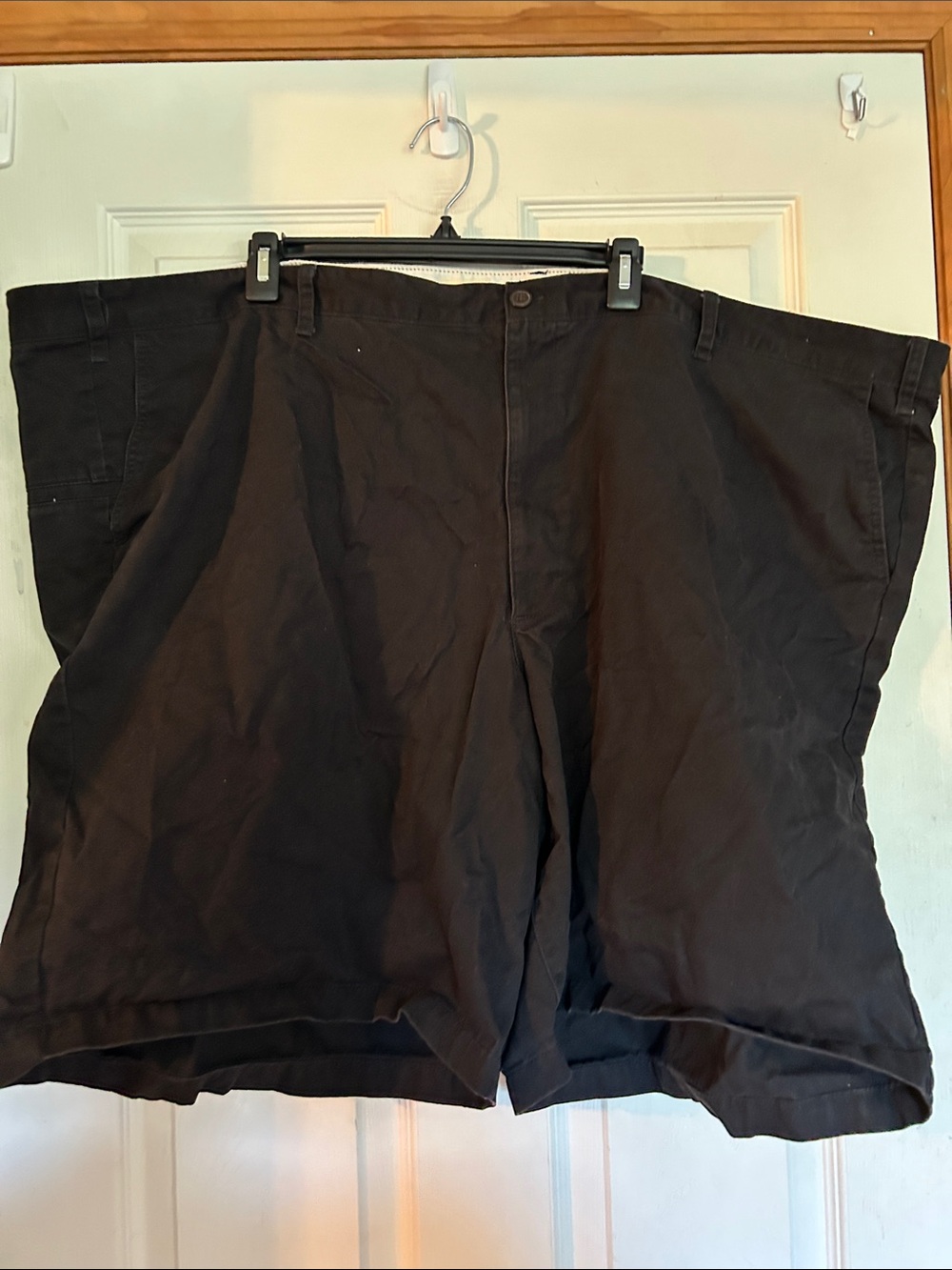 Men's Dockers Big and Tall Black Cotton Shorts
